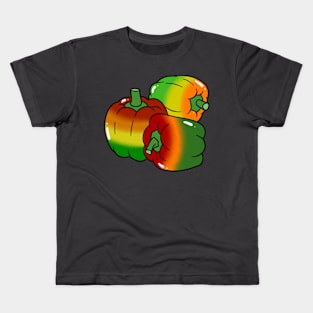 Three Rainbow Bell Peppers Kids T-Shirt